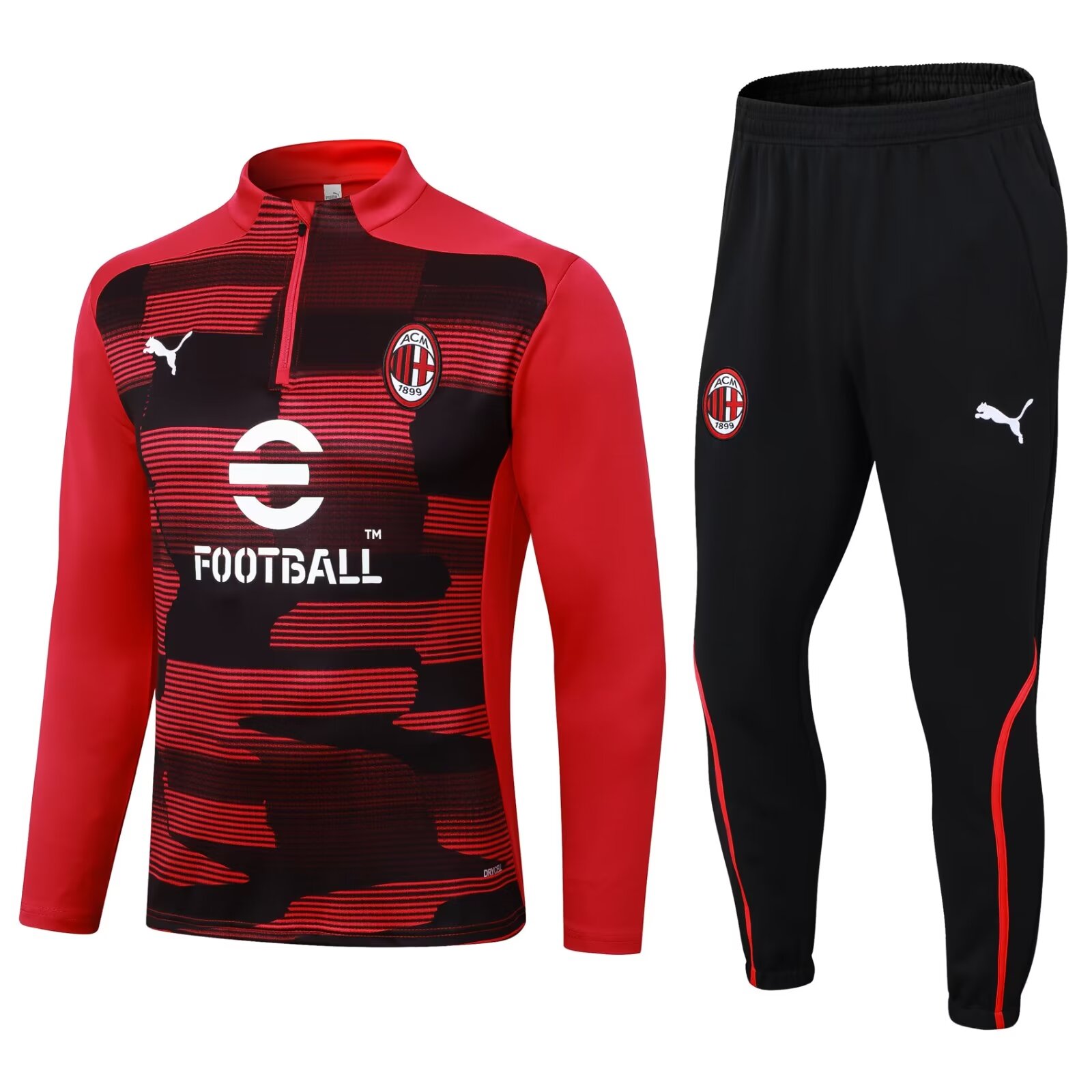 AAA Quality AC Milan 24/25 Tracksuit - Red/Black